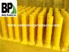 yellow powder coated steel bollards for security protection